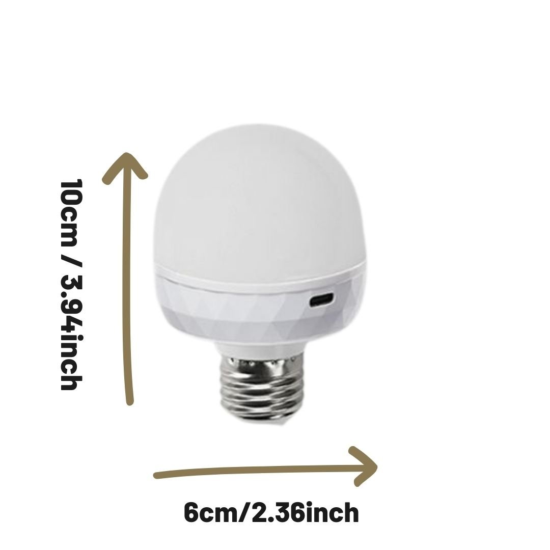 AMIOLOGY Rechargeable E27 Tri-Colour LED Bulbs – Remote Control, USB-C, 2 Pack - Image 5