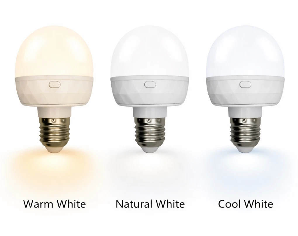 AMIOLOGY Rechargeable E27 Tri-Colour LED Bulbs – Remote Control, USB-C, 2 Pack - Image 2